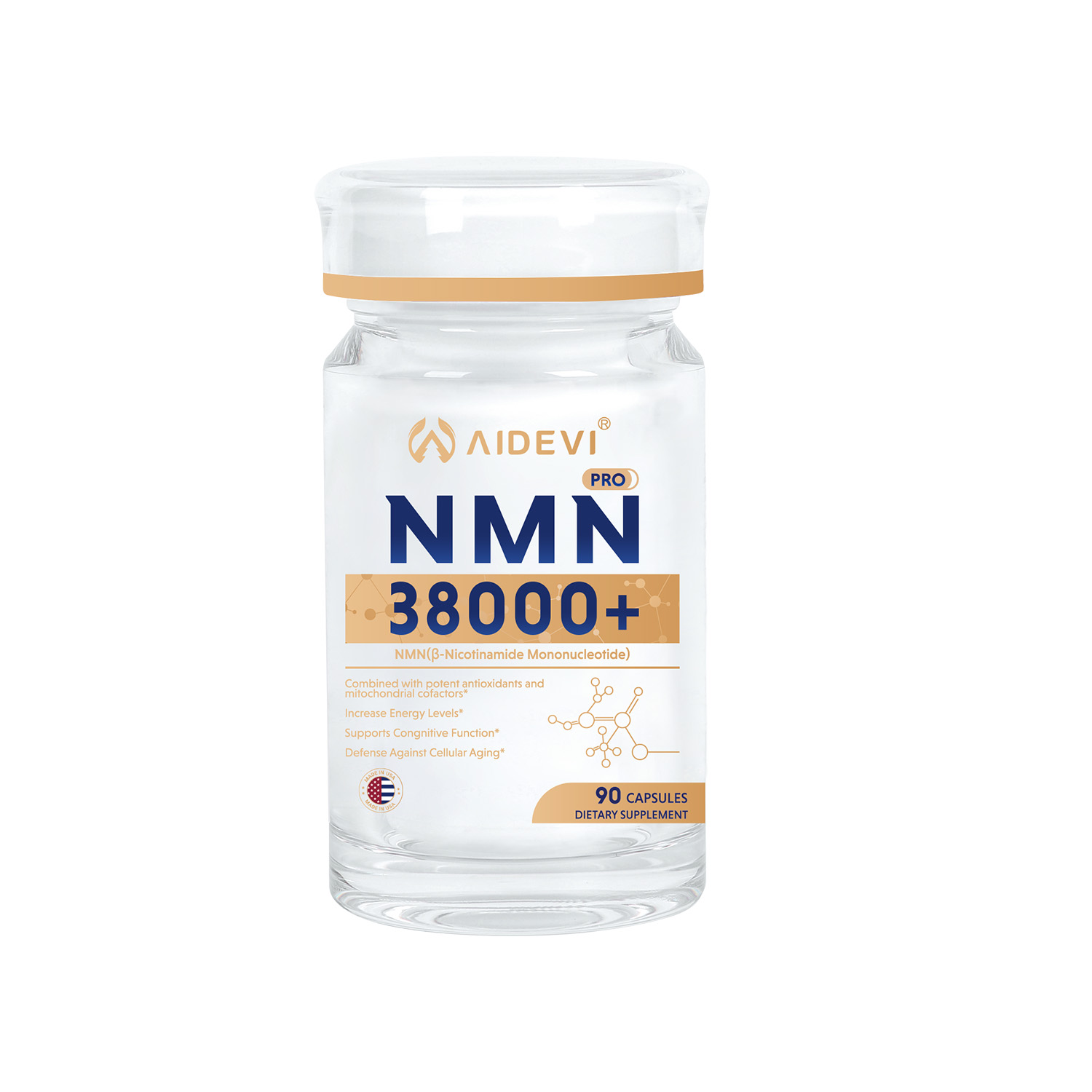 AIDEVI NMN 38000+ | Cellular Energy & Daily Vitality Support